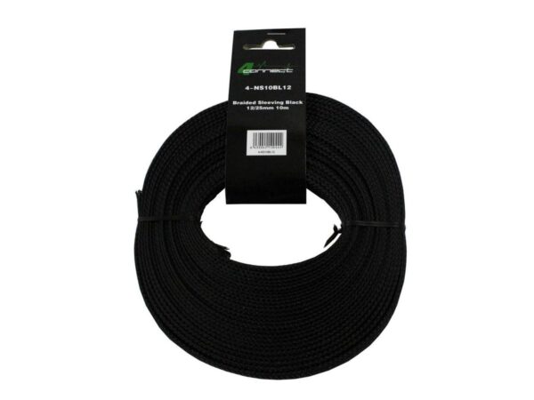4 Connect melns neilona apvalks 12/25mm 10m